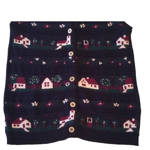 Northern Reflections Vest Navy BL Cottages Village  Small - Picture 4 of 6